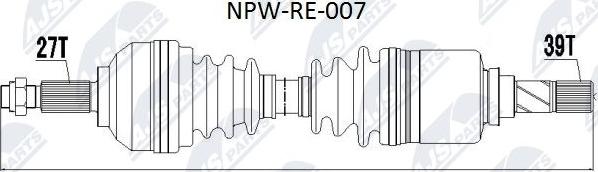 NTY NPW-RE-007 - Albero motore / Semiasse autozon.pro