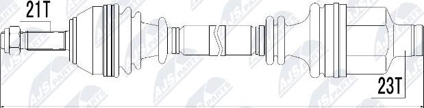 NTY NPW-RE-014 - Albero motore / Semiasse autozon.pro