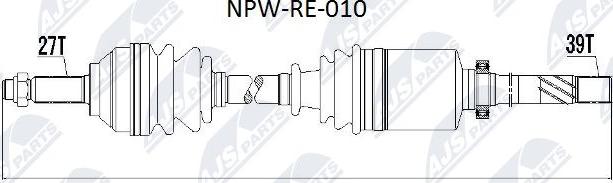 NTY NPW-RE-010 - Albero motore / Semiasse autozon.pro