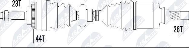 NTY NPW-RE-017 - Albero motore / Semiasse autozon.pro