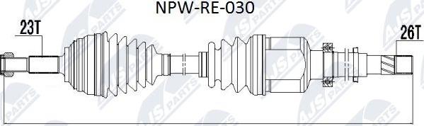 NTY NPW-RE-030 - Albero motore / Semiasse autozon.pro