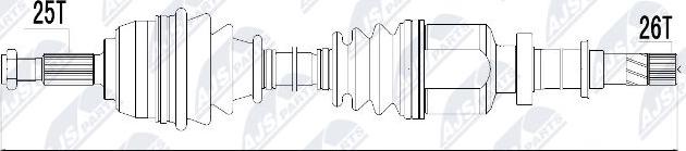 NTY NPW-RE-032 - Albero motore / Semiasse autozon.pro