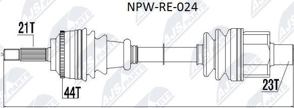 NTY NPW-RE-024 - Albero motore / Semiasse autozon.pro