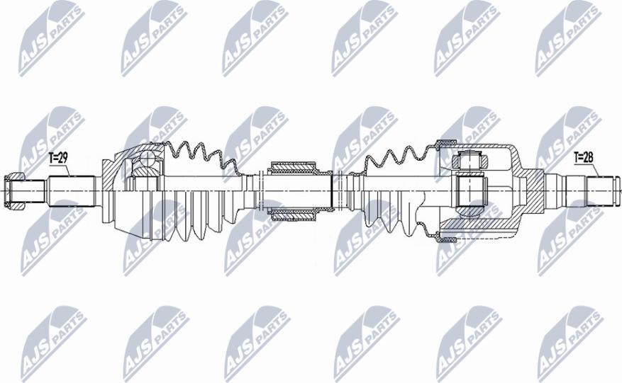 NTY NPW-RE-190 - Albero motore / Semiasse autozon.pro