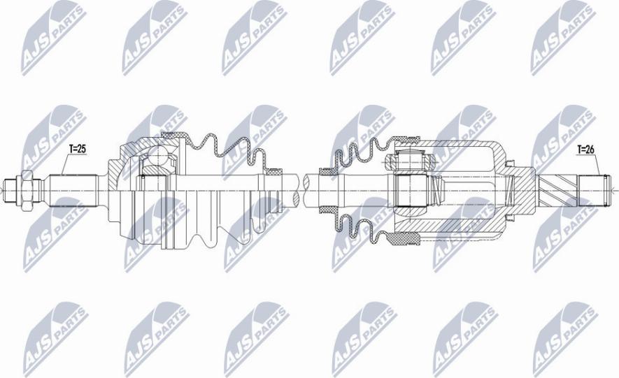 NTY NPW-RE-146 - Albero motore / Semiasse autozon.pro