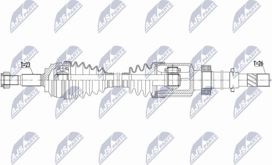 NTY NPW-RE-158 - Albero motore / Semiasse autozon.pro