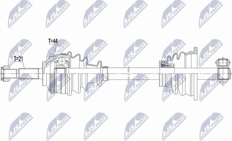 NTY NPW-RE-165 - Albero motore / Semiasse autozon.pro