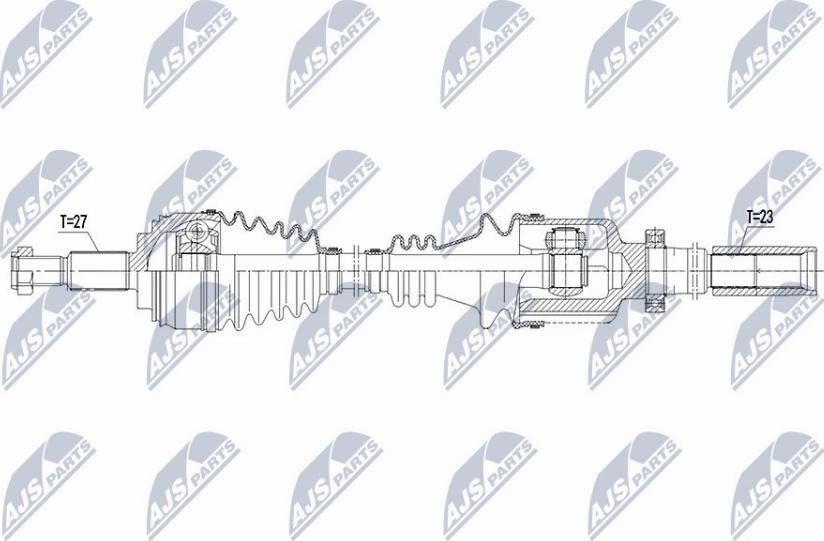 NTY NPW-RE-107 - Albero motore / Semiasse autozon.pro