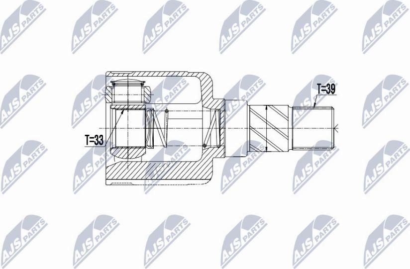 NTY NPW-RE-115 - Kit giunti, Semiasse autozon.pro