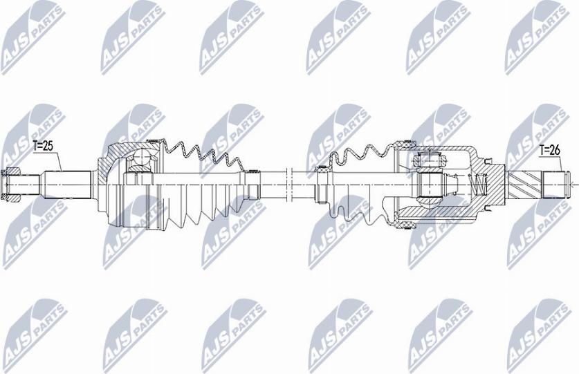 NTY NPW-RE-113 - Albero motore / Semiasse autozon.pro