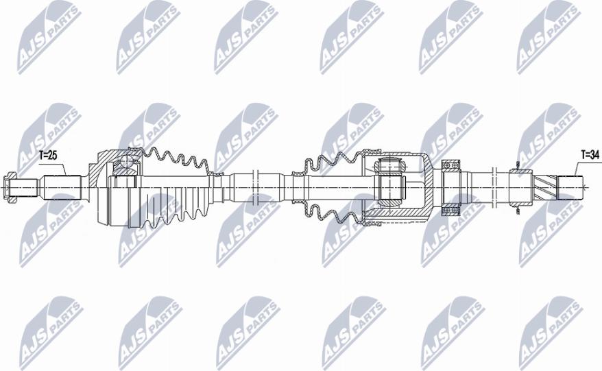 NTY NPW-RE-188 - Albero motore / Semiasse autozon.pro