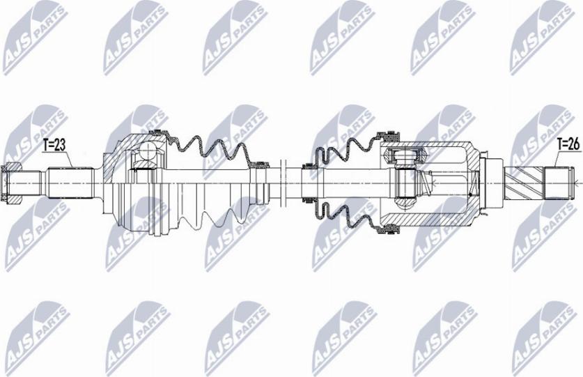 NTY NPW-RE-172 - Albero motore / Semiasse autozon.pro