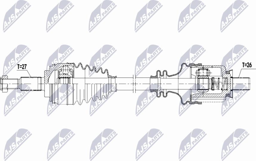 NTY NPW-RE-208 - Albero motore / Semiasse autozon.pro