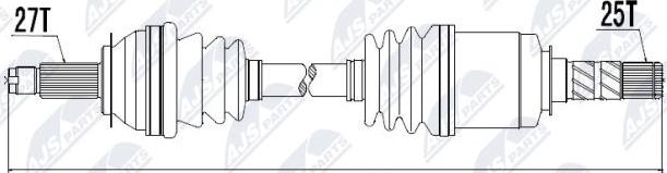 NTY NPW-SB-010 - Albero motore / Semiasse autozon.pro