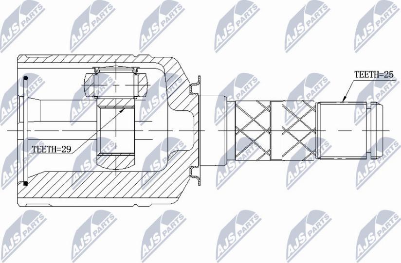 NTY NPW-SB-013 - Kit giunti, Semiasse autozon.pro