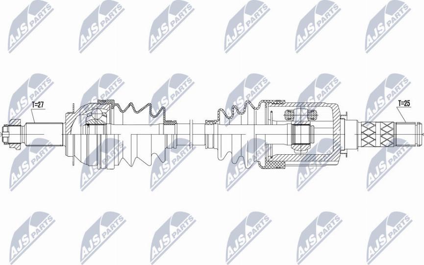 NTY NPW-SB-012 - Albero motore / Semiasse autozon.pro