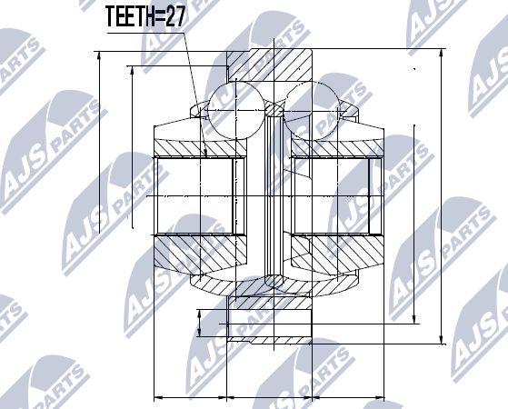 NTY NPW-TY-053 - Kit giunti, Semiasse autozon.pro