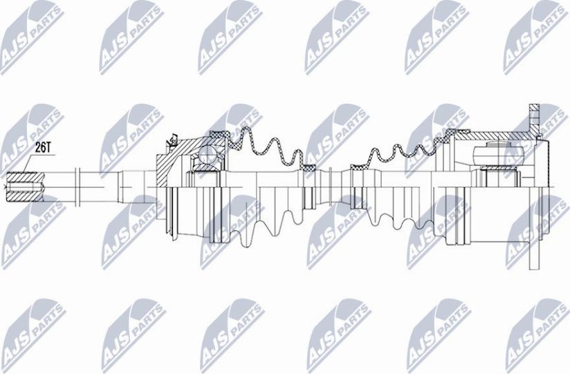 NTY NPW-TY-083 - Albero motore / Semiasse autozon.pro