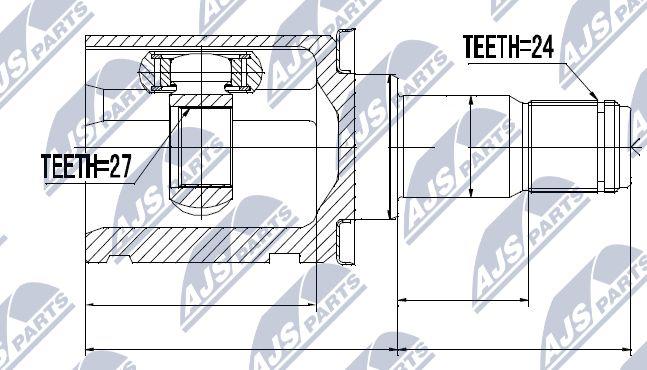 NTY NPW-TY-037 - Kit giunti, Semiasse autozon.pro