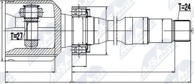 NTY NPW-TY-029 - Kit giunti, Semiasse autozon.pro