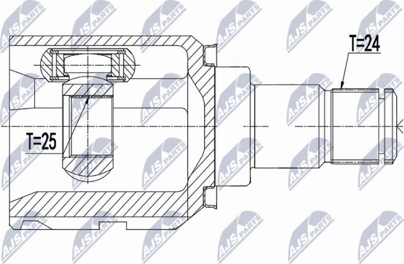 NTY NPW-TY-156 - Kit giunti, Semiasse autozon.pro