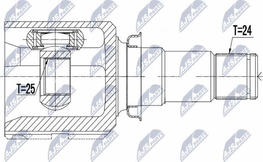 NTY NPW-TY-158 - Kit giunti, Semiasse autozon.pro