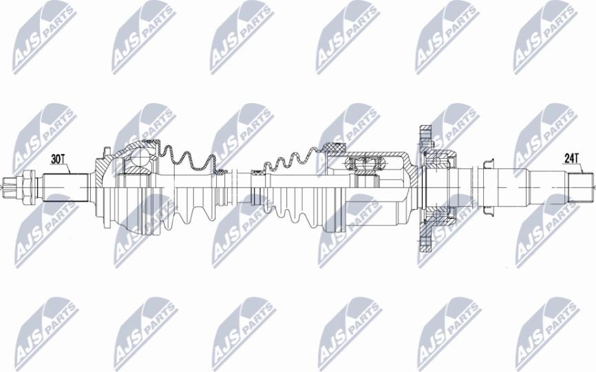 NTY NPW-TY-186 - Albero motore / Semiasse autozon.pro