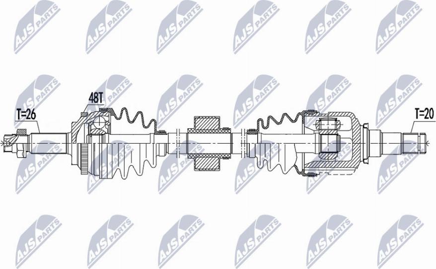 NTY NPW-TY-139 - Albero motore / Semiasse autozon.pro