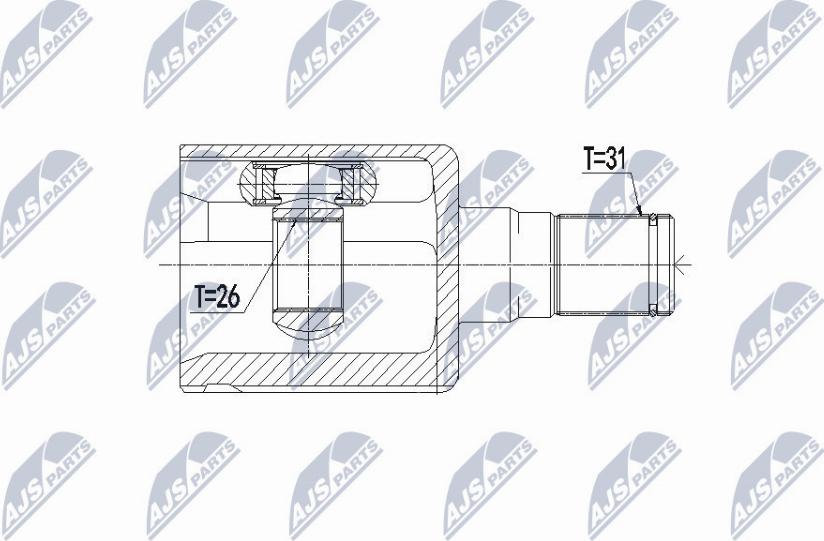 NTY NPW-VV-068 - Kit giunti, Semiasse autozon.pro