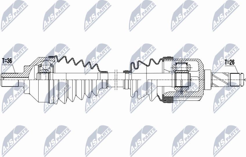 NTY NPW-VV-067 - Albero motore / Semiasse autozon.pro