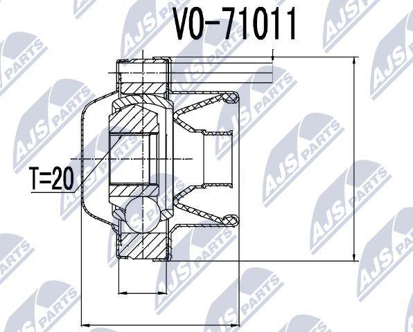 NTY NPW-VV-006 - Giunto, Albero longitudinale autozon.pro