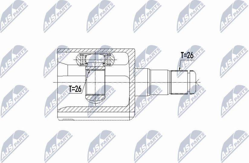 NTY NPW-VV-084 - Kit giunti, Semiasse autozon.pro