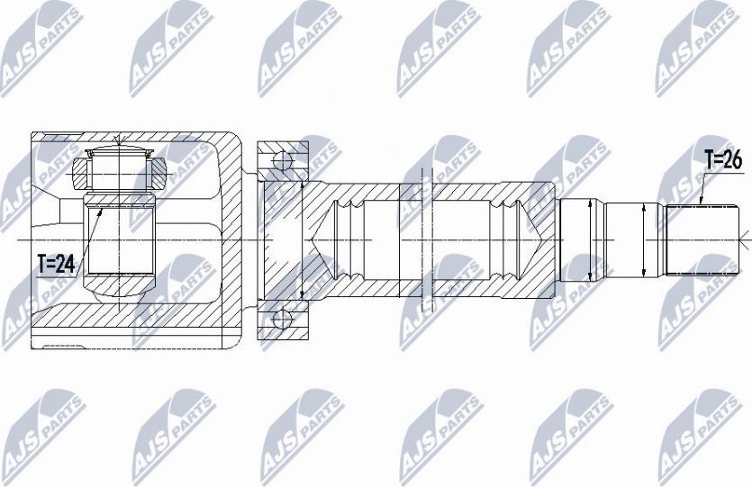 NTY NPW-VV-088 - Kit giunti, Semiasse autozon.pro