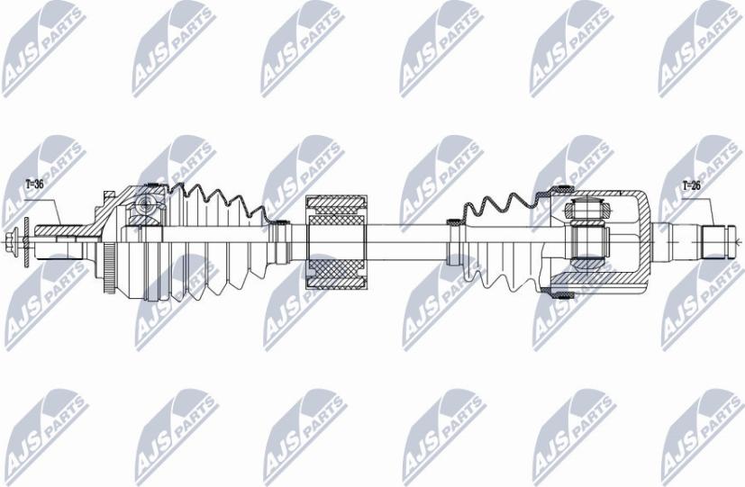 NTY NPW-VV-037 - Albero motore / Semiasse autozon.pro