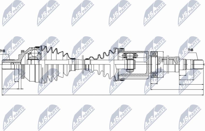 NTY NPW-VV-029 - Albero motore / Semiasse autozon.pro