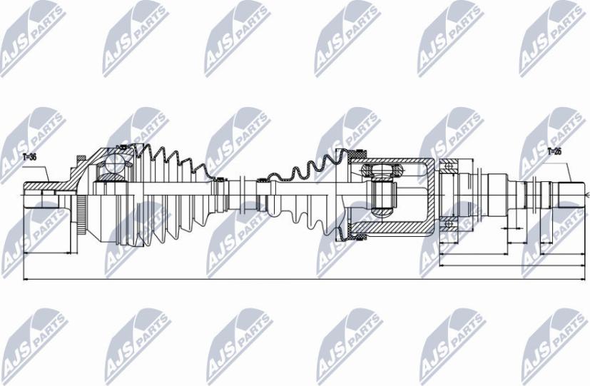 NTY NPW-VV-020 - Albero motore / Semiasse autozon.pro