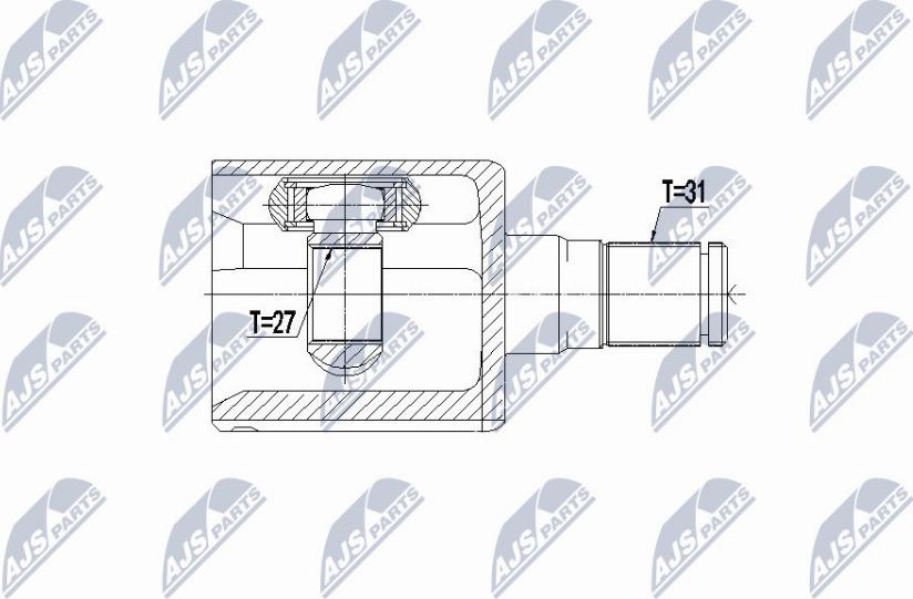 NTY NPW-VV-076 - Kit giunti, Semiasse autozon.pro