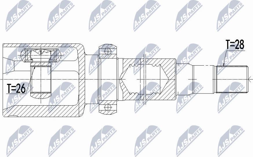 NTY NPW-VV-071 - Kit giunti, Semiasse autozon.pro