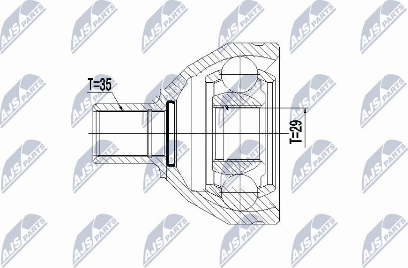 NTY NPW-VV-073 - Kit giunti, Semiasse autozon.pro