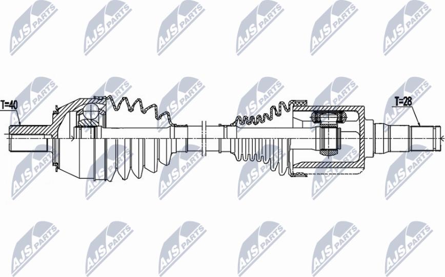 NTY NPW-VV-143 - Albero motore / Semiasse autozon.pro