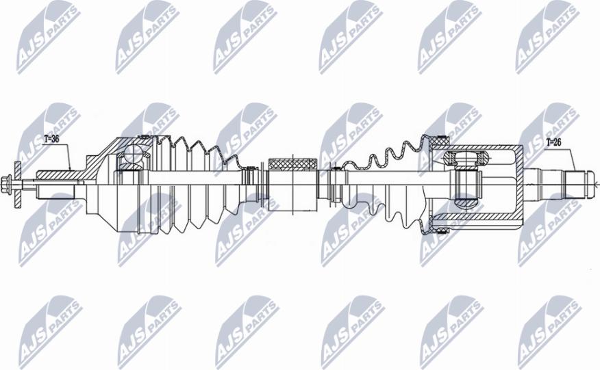 NTY NPW-VV-139 - Albero motore / Semiasse autozon.pro