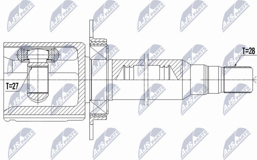 NTY NPW-VV-134 - Albero motore / Semiasse autozon.pro