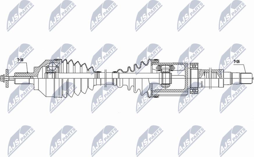 NTY NPW-VV-138 - Albero motore / Semiasse autozon.pro