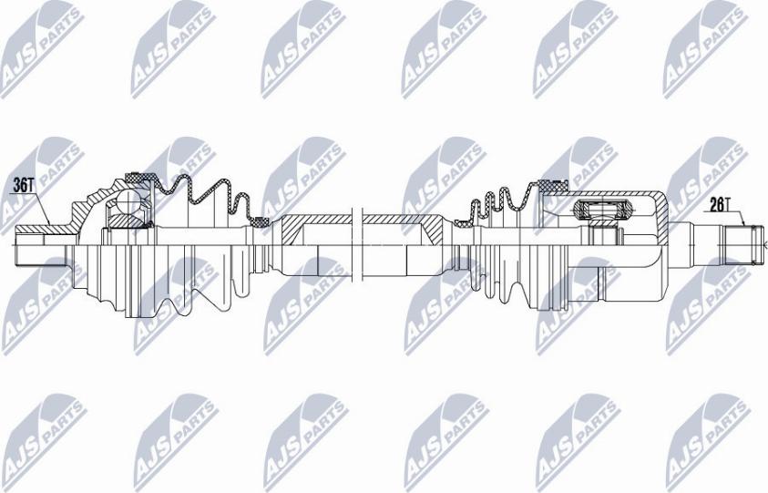 NTY NPW-VW-053 - Albero motore / Semiasse autozon.pro