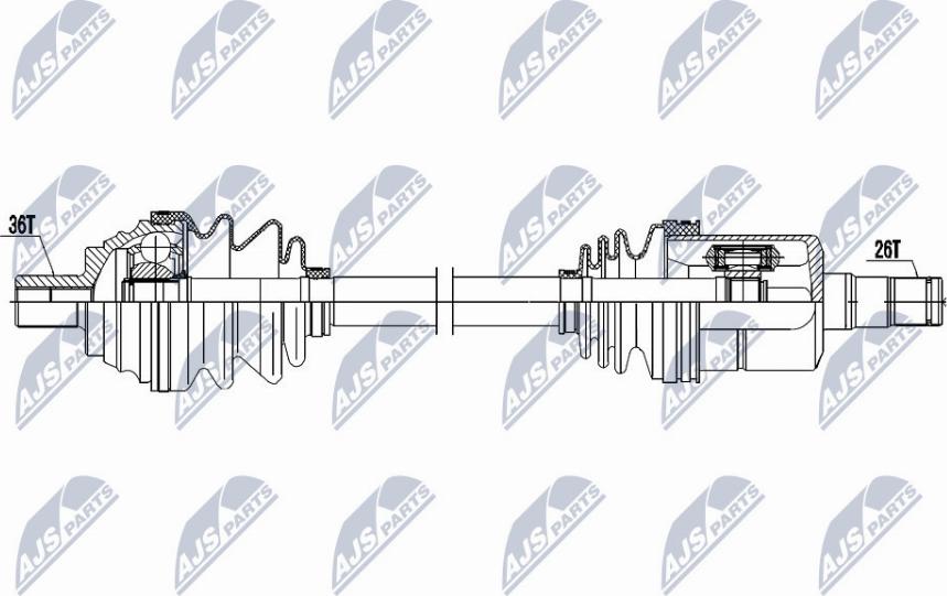 NTY NPW-VW-052 - Albero motore / Semiasse autozon.pro