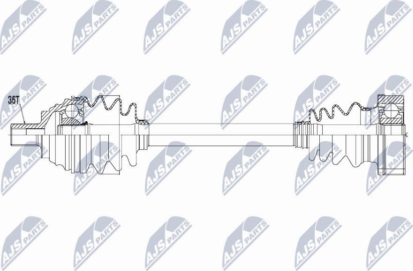 NTY NPW-VW-057 - Albero motore / Semiasse autozon.pro