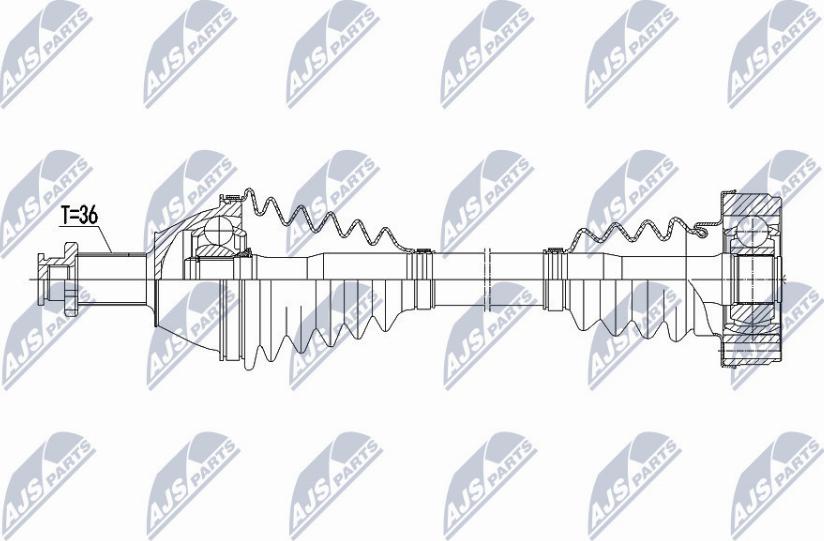 NTY NPW-VW-069 - Albero motore / Semiasse autozon.pro