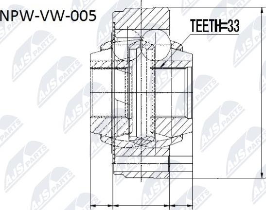 NTY NPW-VW-005 - Kit giunti, Semiasse autozon.pro