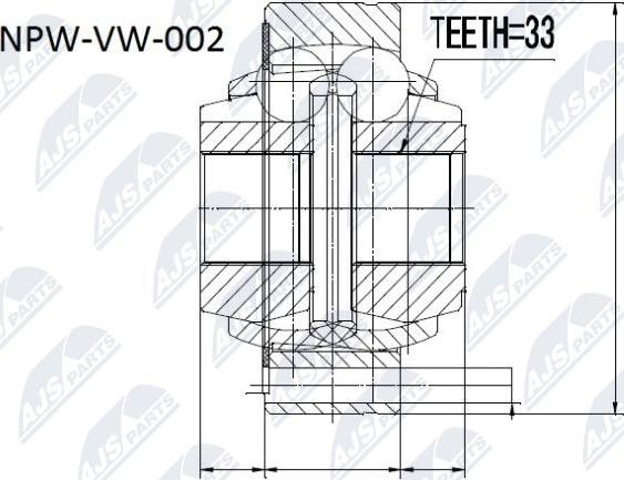 NTY NPW-VW-002 - Kit giunti, Semiasse autozon.pro