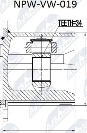 NTY NPW-VW-019 - Kit giunti, Semiasse autozon.pro